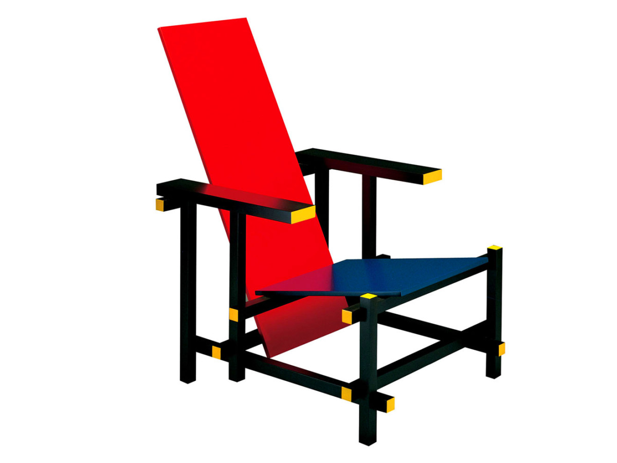 Fauteuil Rouge Et Bleu (1923) – Gerrit Rietveld (1888-1964) – Design Luminy